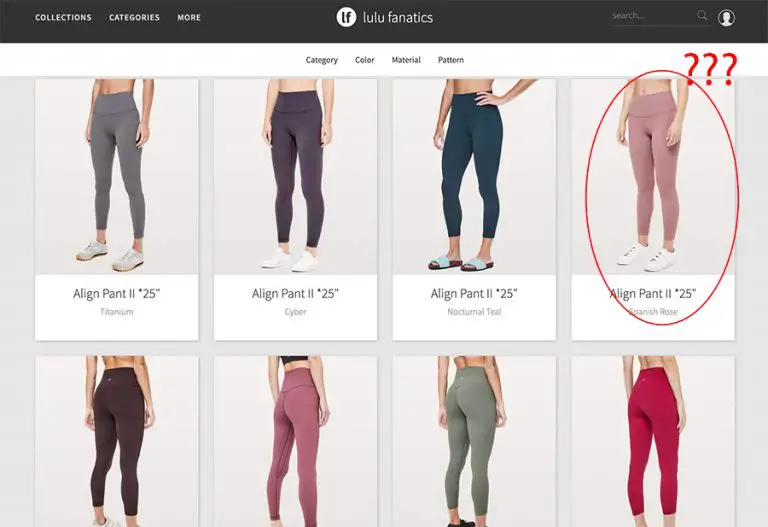 How To Tell What Size Lululemon Leggings Are Thickest