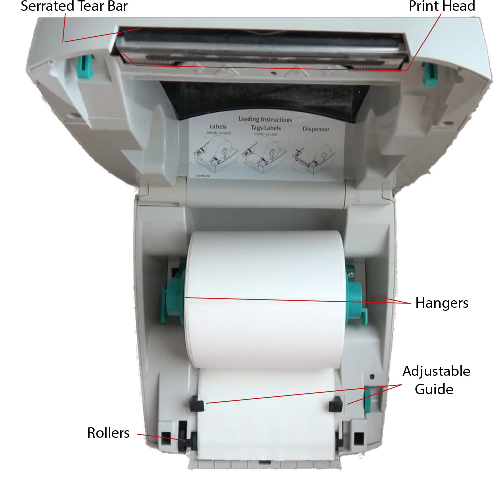 zebra lp 2844 z prints blank labels on startup